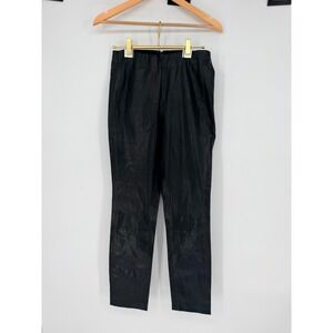 Rag & Bone Simone Leather Pants Black Slim Tapered Goth Edgy luxury $998 Sz 6